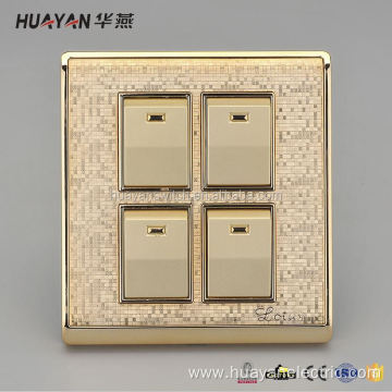 Excellent Quality Gold Four Buttons Smart Home Switch